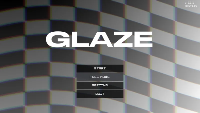 Main menu with elegant shader preview and intuitive navigation